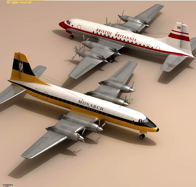 Bristol Britannia3d model