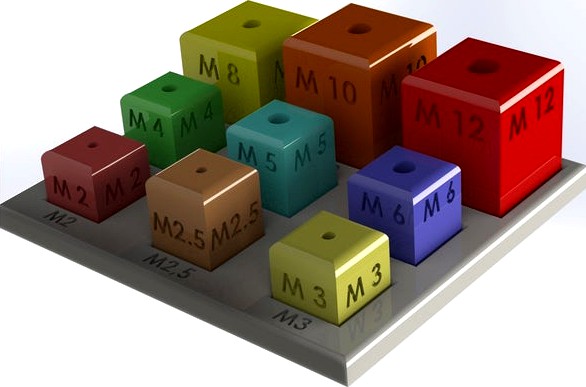 Metric Tapping Guide Block Set by Artean