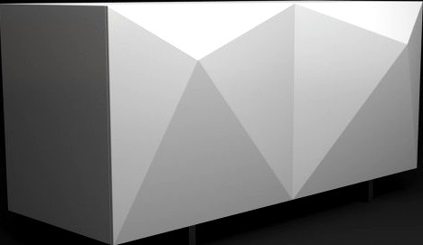 Case Console Origami Table3d model