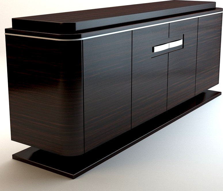 Zebrano cabinet3d model