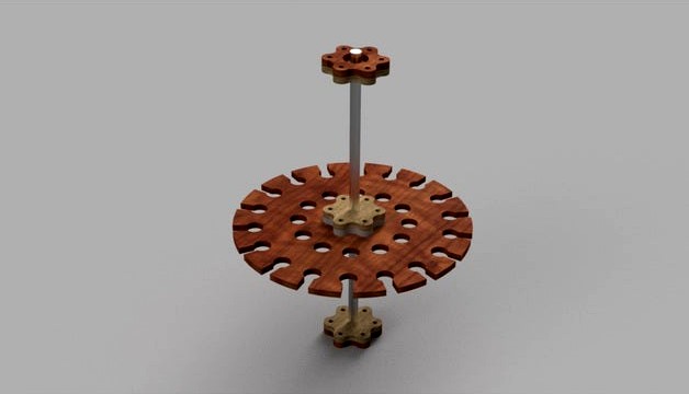 Carrousel à gouges de sculpture sur bois by phifr