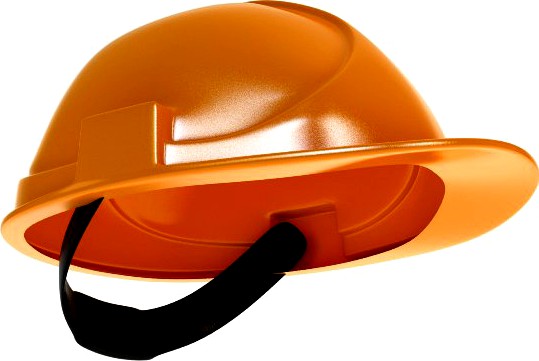 Worker helmet low poly3d model