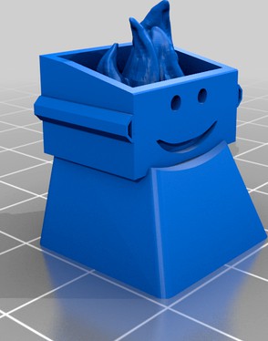 2020 trash fire keycap  by ontophathogenic