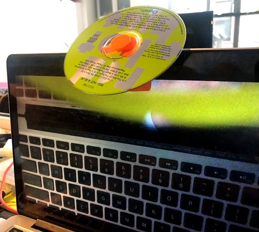 Document Camera using CD as mirror by ZombieCat