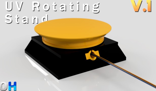 Rotating Stand - UV Curing by DatOnePrinterGuy