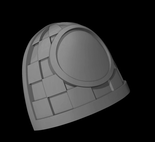 Checker blank shoulder pad by Dumnorix