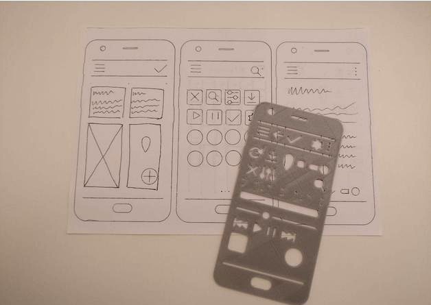 Android UI stencil by Bennik2000