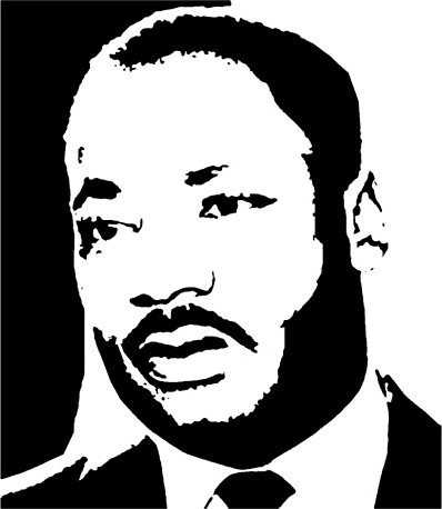 Martin Luther King stencil by Longquang