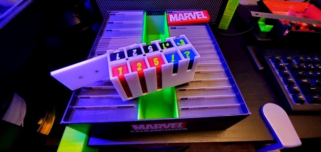 Marvel Champions - Magnetic token box + Tokens by kidtuf