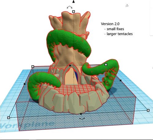 Mini / Micro Tentacle Dice Tower by InsaneButter