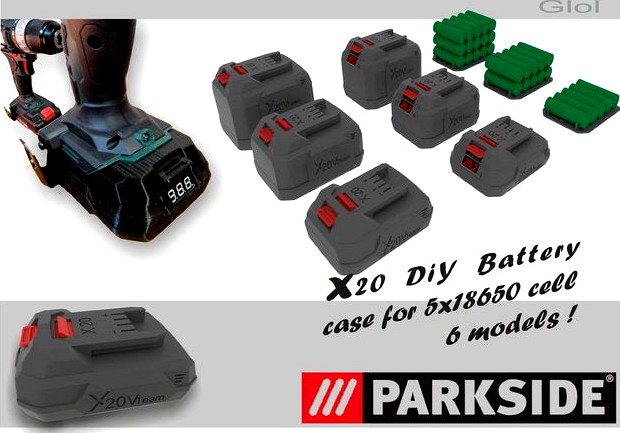 Parkside x20 Battery case by GLoL