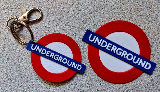 London Underground Sign & Keyring by DeltaWhiskey