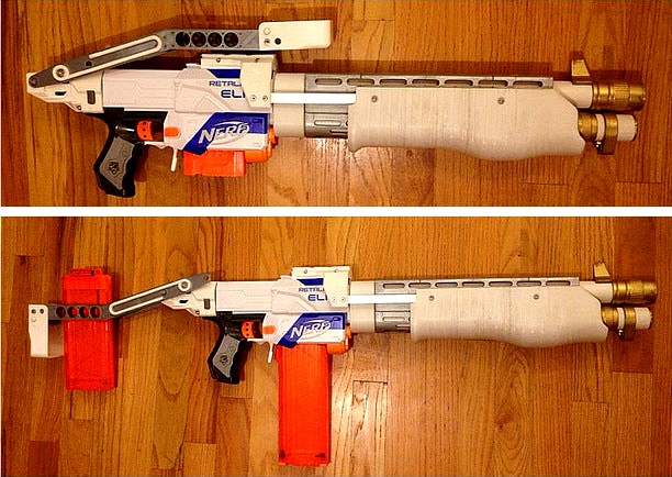 Nerf SPAS-12 Styled Collapsible Stock by ExplodiumLeo