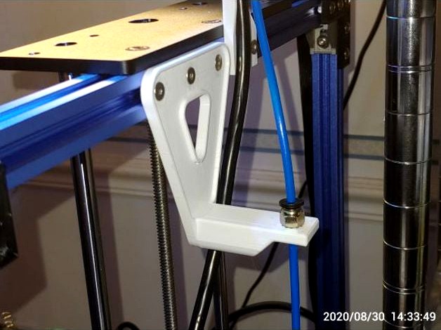 2020 Extrusion Mount Filament Tubing Guide for Coreception, Elf & SapphirePro by dweith