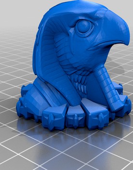 Egyptian organ jar / Pet urn / tag: Anubis falcon Horus Egypt box Sphinx cat dog remix antique cultural relic sculpture by mxu9560