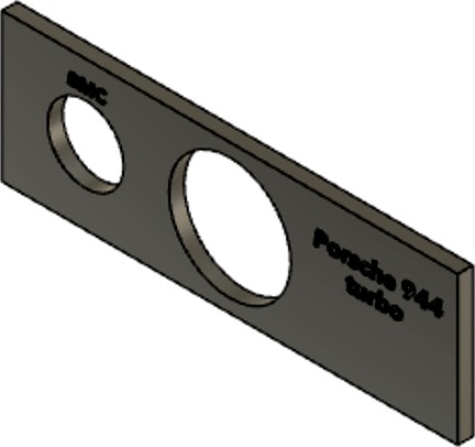 porsche 944 gauge holder by Jkyte