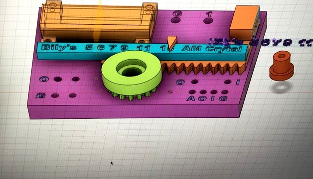 3D Printed Variable Inductance Crystal Radio Rectangler by cheungbx