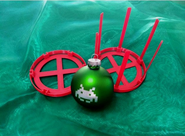 Optimized Christmas Glass Ball Ornament Protector by GillWinkle