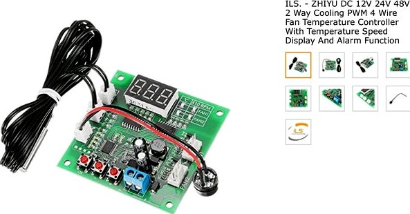 ZHIYU DC 2 Way Cooling PWN 4 wire Fan Temp. Controller by Jsquires90