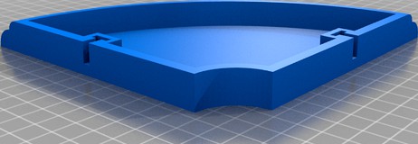 Corner Shelf 15cm Round by polyart