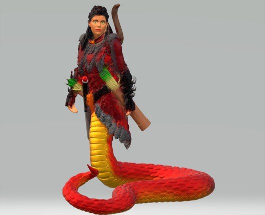 Snakewoman Huntress by sleyvas