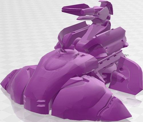 Halo Ground Command Wraith Tank by sneakyzaku