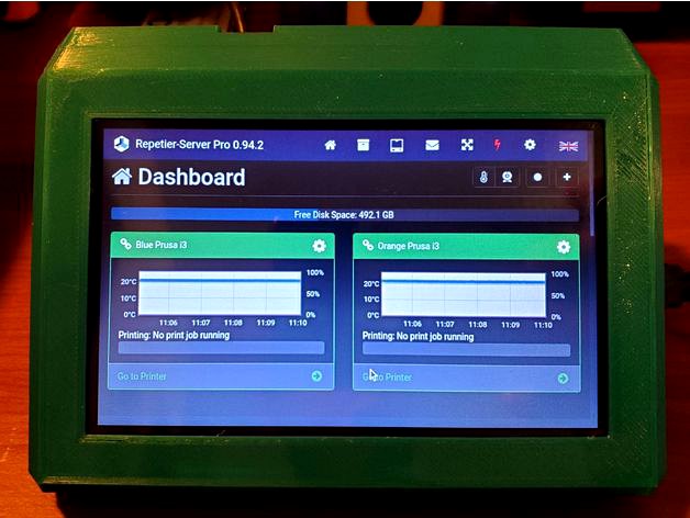 BigTreeTech 5" Raspberry Pi touch screen case by jeffglancy