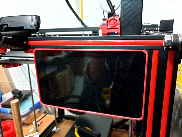 2020 Extrusion Bracket Raspberry Pi 7" Touch Screen Display LCD TFT Ender 5 Plus  by mjcopper