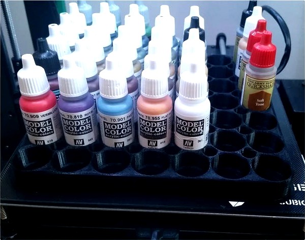 Storage Tray for 49 Vallejo Paints Remix by JoCu