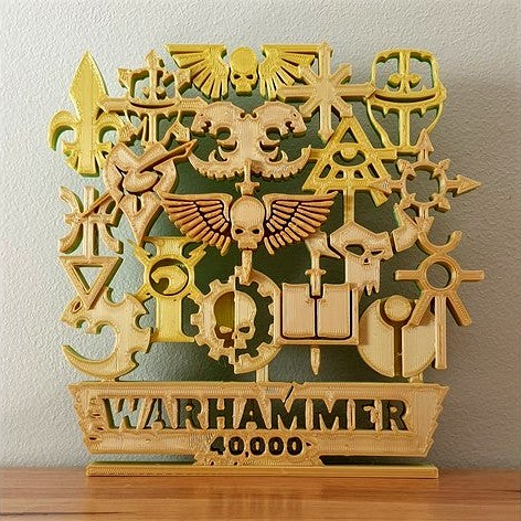 Warhammer 40K factions artwork ornament by CheesmondN