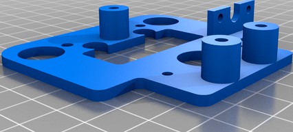 Laser Mount for Geeetech A10 - "Hot" swap by Urinator