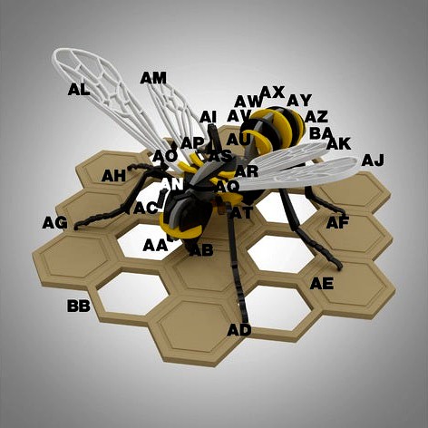 Wasp puzzle by pcn3dprinting