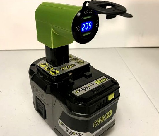 RYOBI 18V Battery Mini USB Charger by nafis