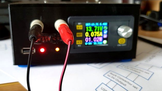 Programmable Power Supply 0-34V & 0-5A with Temperature Controlled Fan by jimwooly