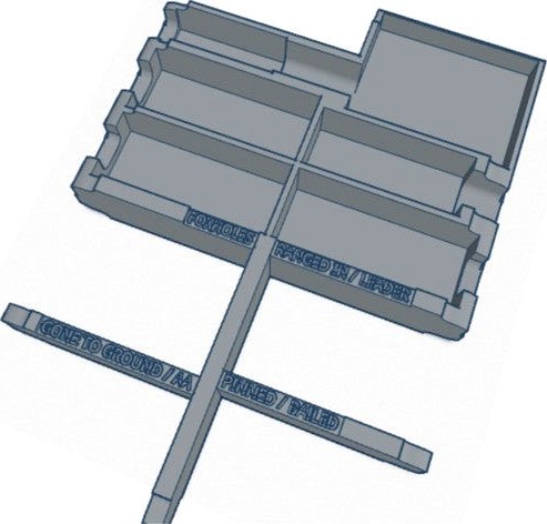 KR Accessory Case Divider - Flames of War - Large Dice by Highway42