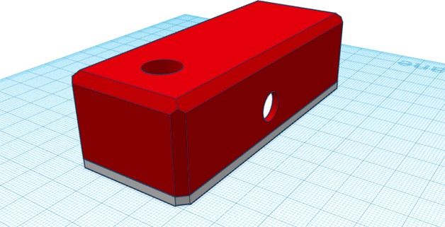 1590a ish for diy guitar effects with jacks and footswitch holes  by drofmij