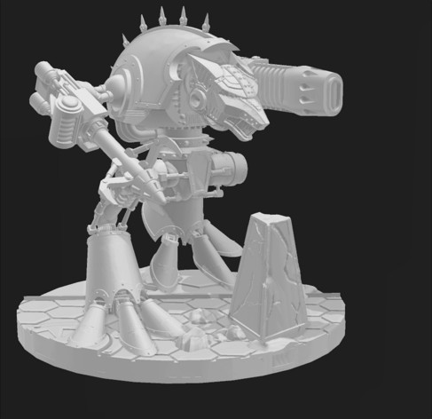 Armorcast style Wardog Titan AT scale (w/ Weapons!) by Dumnorix