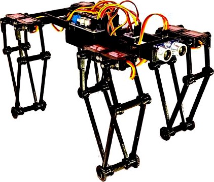 GorillaBot the 3D Printed Arduino Autonomous Sprint Quadruped Robot by SebastianCoddington