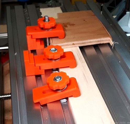 Clamp holder for a 3018 CNC milling / engraving machine  by 3D-Muc