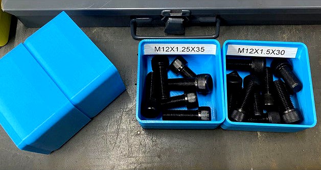 Stackable Parts Bins by UselessDogFab