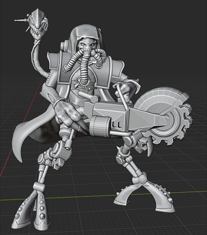 Acolyte of the Star Prophet of Flesh with Scrap Grinder by sirslamb