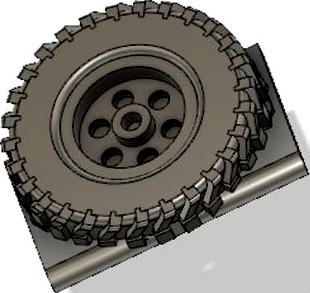 Losi Micro Desert Truck Rear Tire by Aspengt