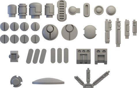 Space Communist Simple Greebles Pack by Xplosiv