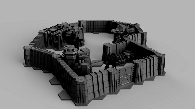 American Mecha - Mk III Hex Walls by Thunderhead