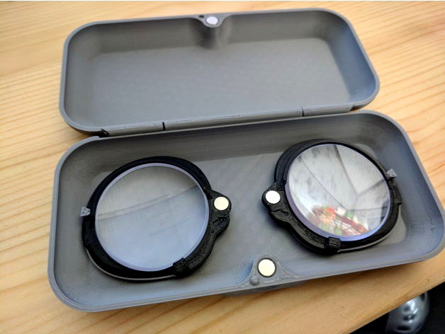Oculus Quest prescription lens mounts and case 6x3magnets by iiianydayiii
