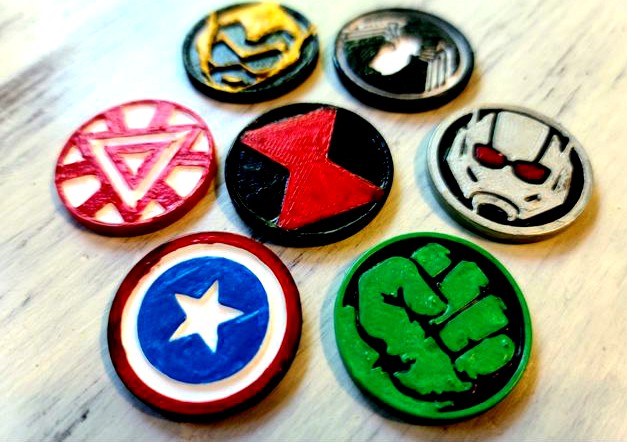 Marvel United - Randomized Hero Tokens by xDEFENDtheDENx