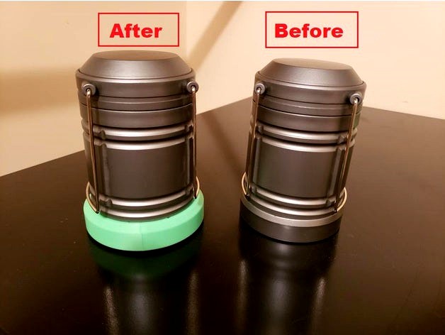 Collapsible Camping Lantern Bottom Cap Fix by willbert6100