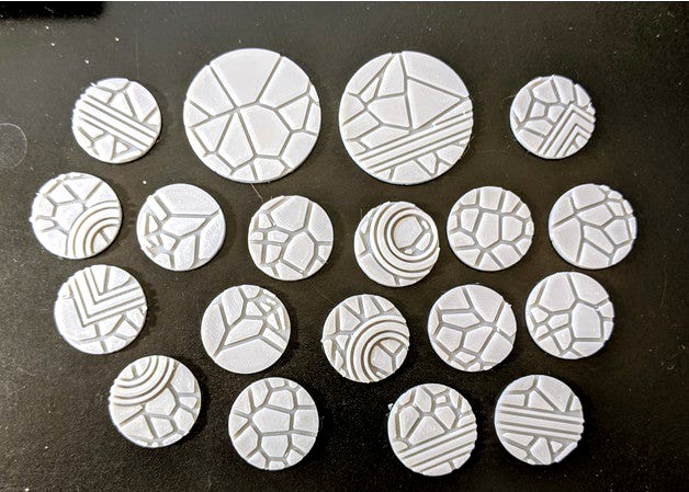 Fractured Bases (25mm & 40mm) by rocketshipgames