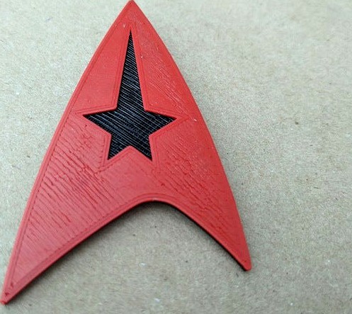 Star Trek Badge pin and two-color for M600 by gqx