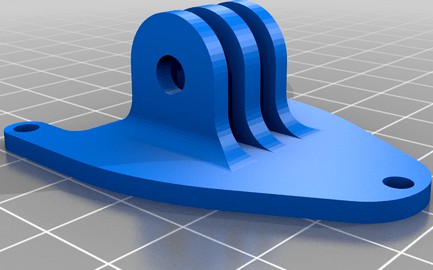 Yi Discovery mount for Martian IV frame by SittingDuck15